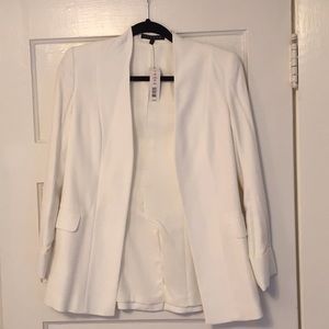 Never worn white blazer. Originally $385.